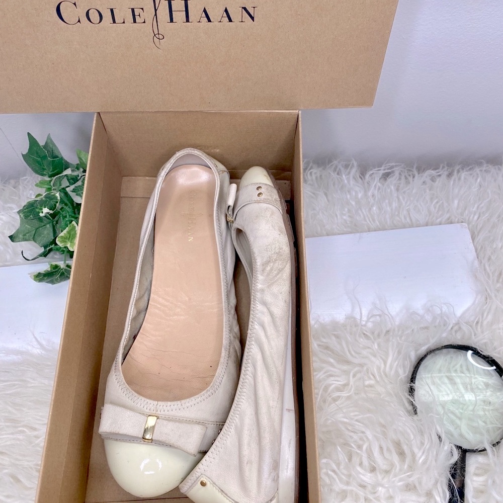 Cole Haan Cream Ballet Flats - Picture 9 of 10